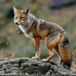 Foto da Raposa Colorada de Lado