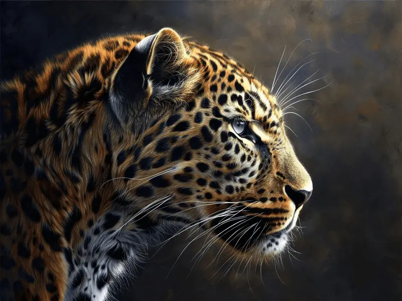 Imagem de um leopardo, um dos predadores da raposa
