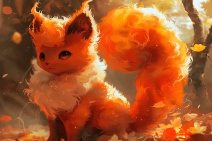 Vulpix, um dos pokémons que são raposas