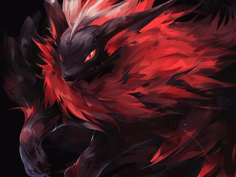 Ilustração do Pokémon Zoroak